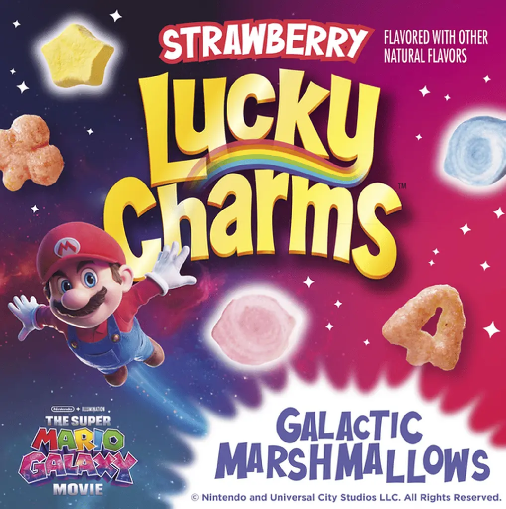 Сухий сніданок General Mills Lucky Charms Super Mario Galaxy Movie 739г - фото 3
