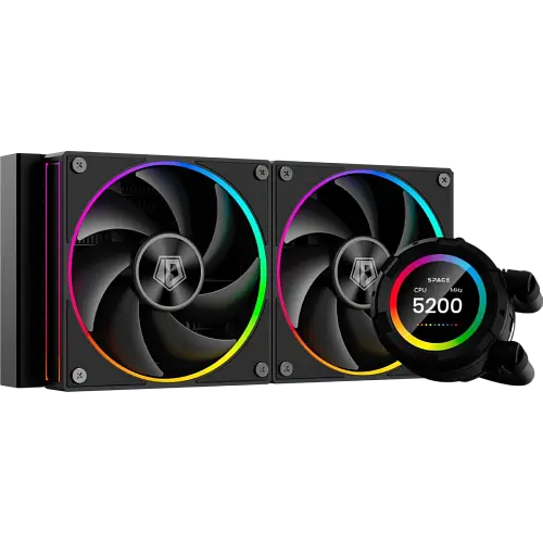 Водяне охолодження ID-Cooling Space LCD SL240 ARGB Black - фото 3