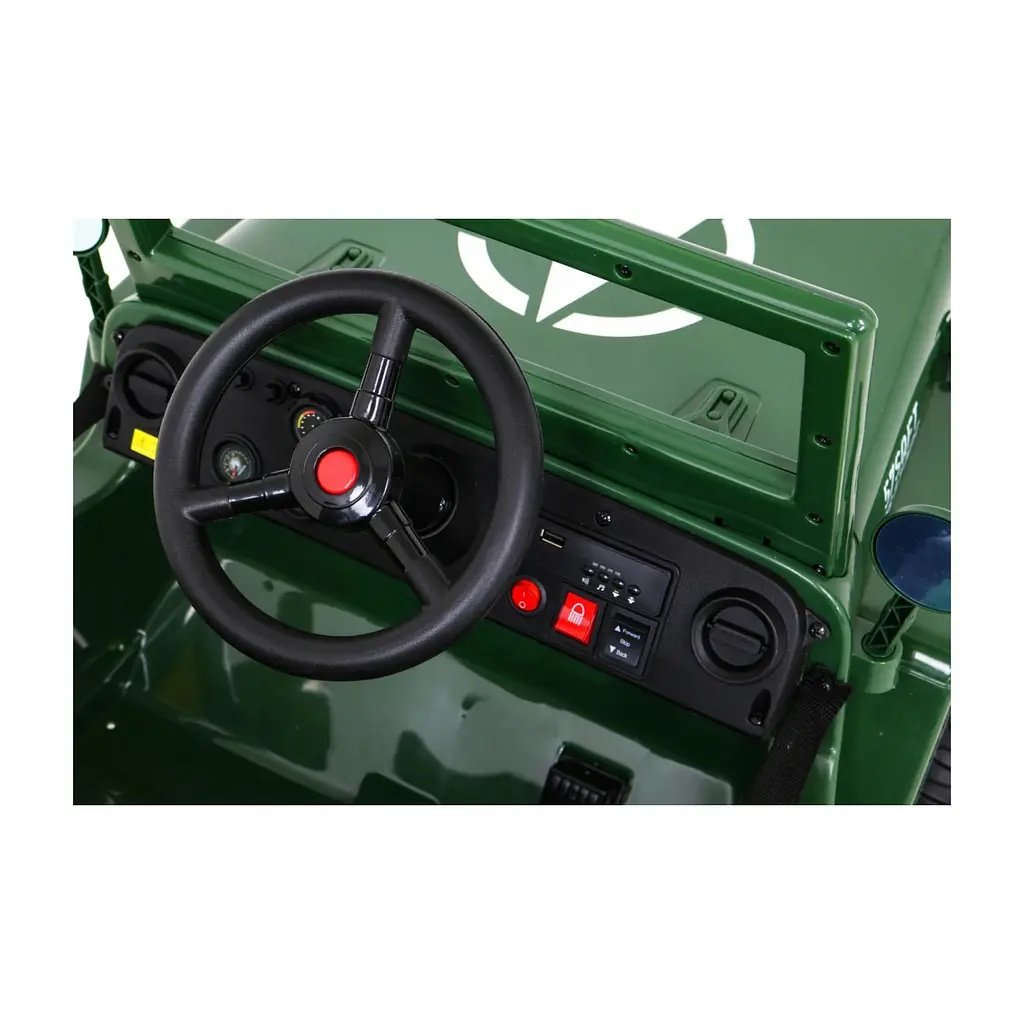 Електроавтомобіль Ramiz Retro military 12 ст, бежевий (PA.JH-103.BEZ) - фото 6