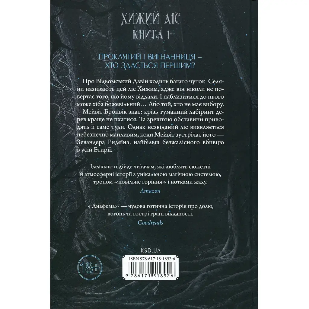Книга Анафема. Книга 1 - Кері Лейк КСД (9786171518926) - фото 2
