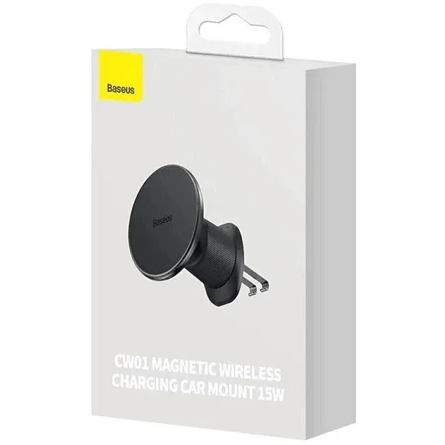 Бездротовий автомобільний зарядний пристрій Baseus CW01 MagSafe Wireless Charging Car Mount Air Vent 15W C40141001111-00 - фото 6