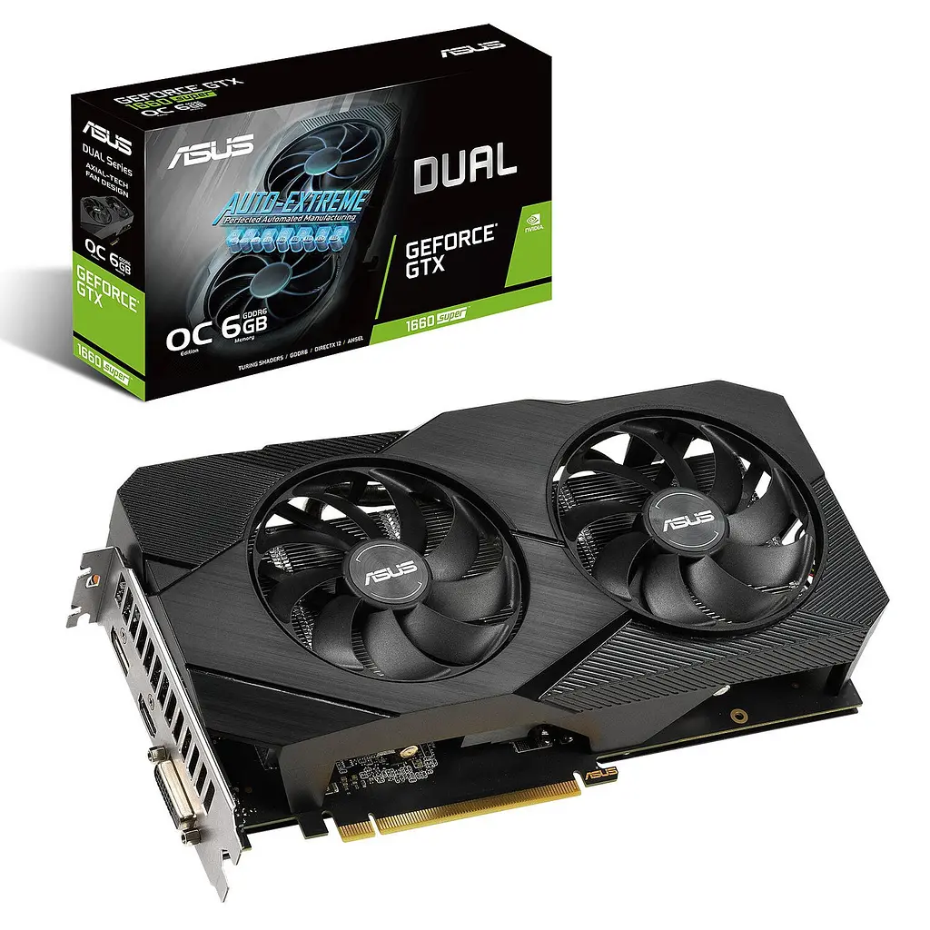 Видеокарта ASUS GTX 1660 6Gb Super Dual EVO OC (DUAL-GTX1660S-O6G-EVO) (GDDR6, 192 bit, PCI-E v3.0) Б/у - фото 9