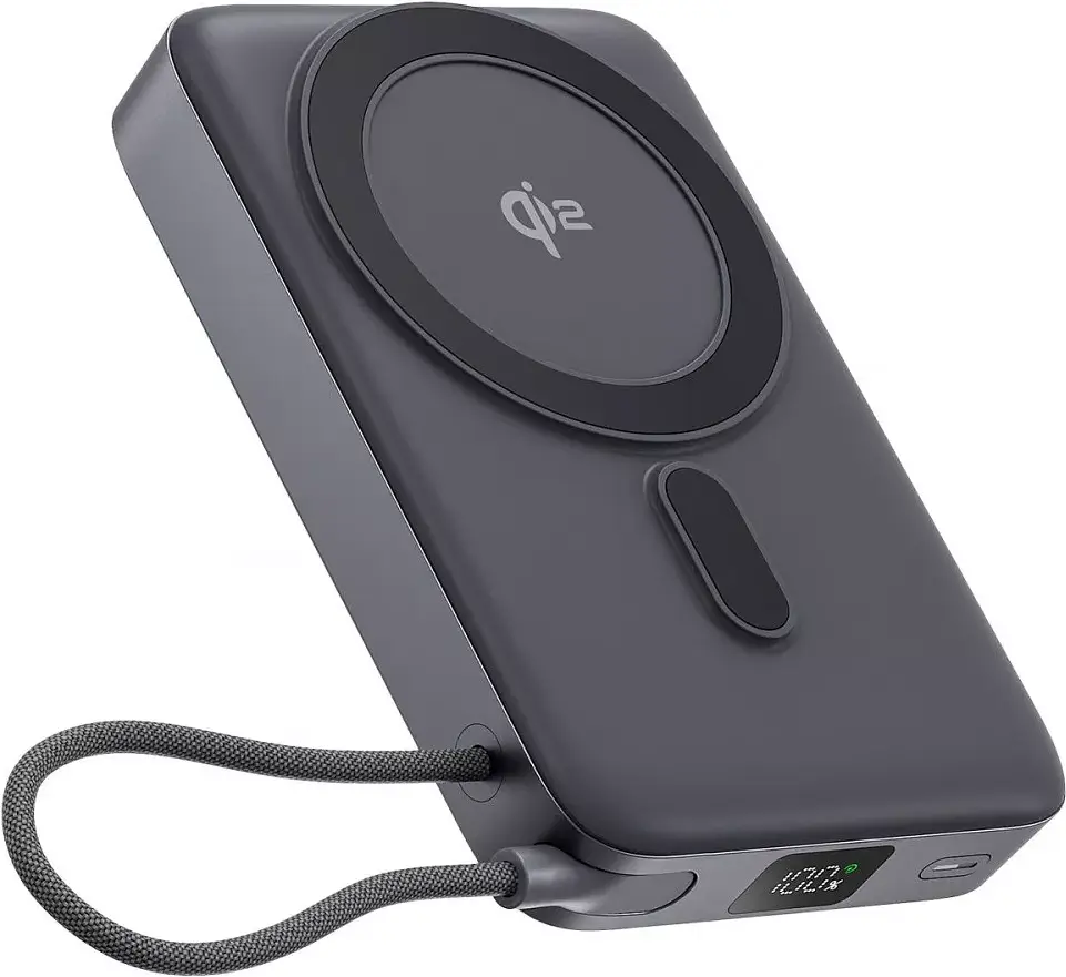 Портативний акумулятор Proove OverPower Magnetic Qi2 35W 10000mAh gray (PBOP35012105) - фото 5