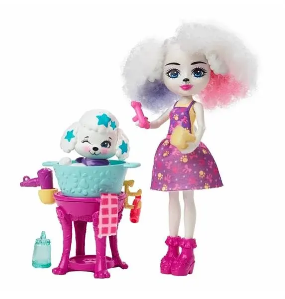 Игровой набор Enchantimals Салон красоты 15 предметов разноцветный 15 см - фото 7