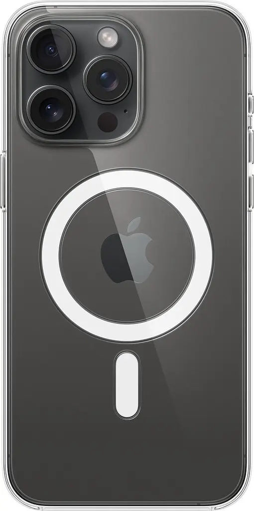 Оригінальний прозорий чохол для iPhone 15 Pro Max Apple Clear Case with MagSafe (MT233ZM/A) протиударний - фото 7