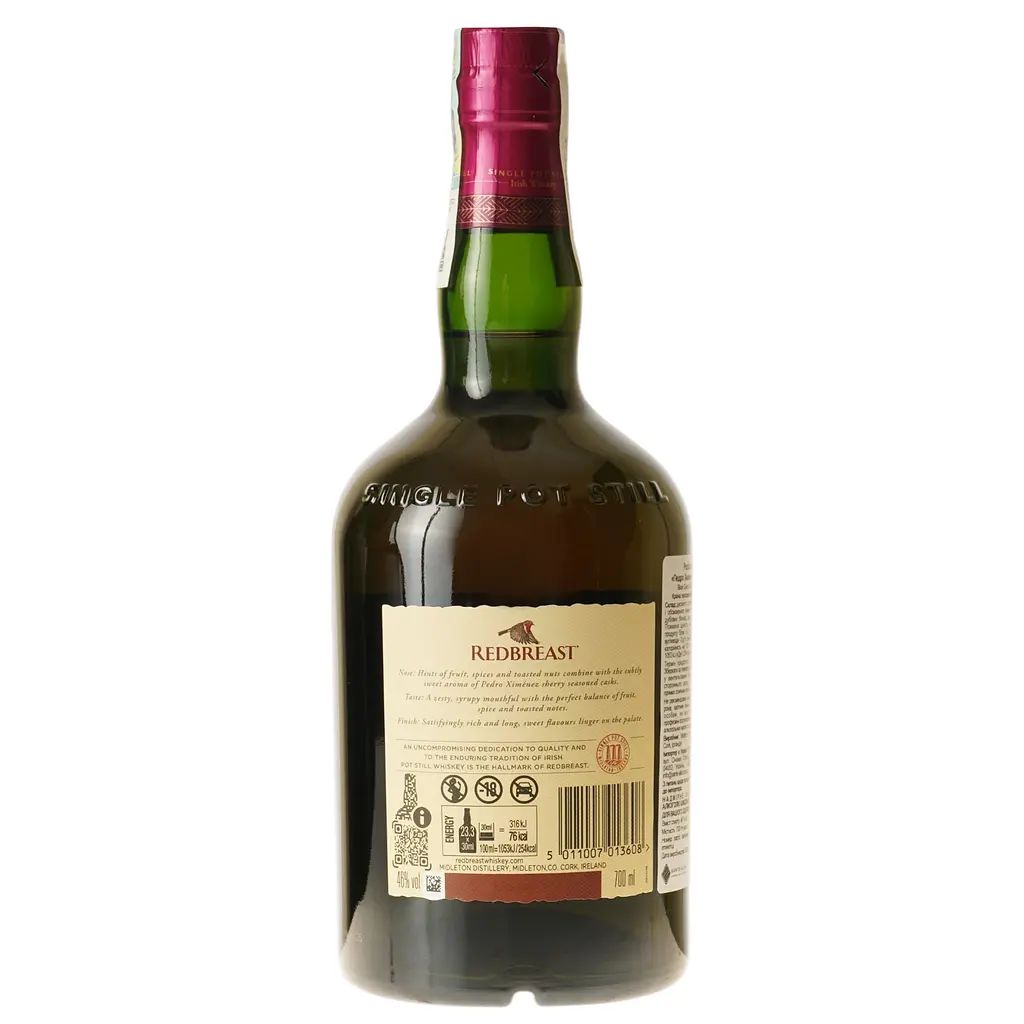 Віскі Redbreast Pedro Ximenez Edition Single Pot Still 46% 0.7 л  - фото 6
