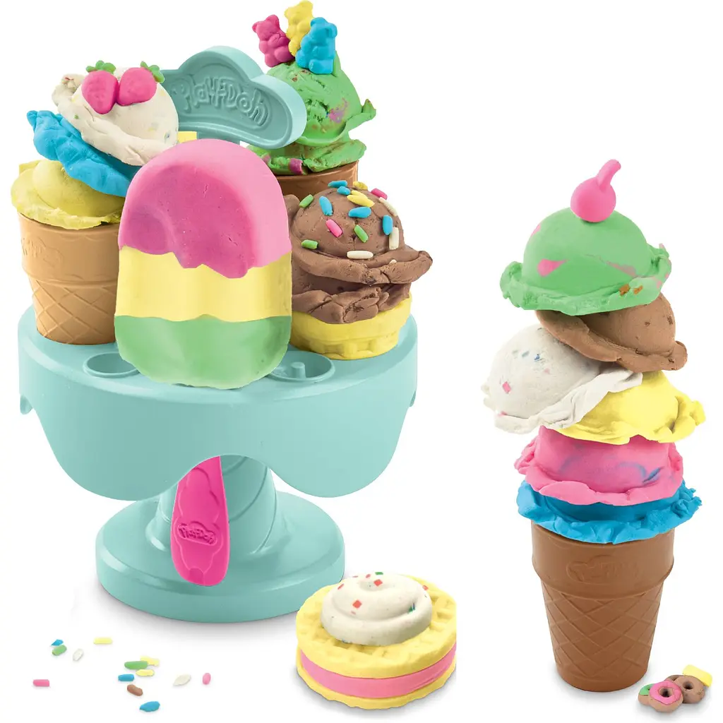 Набор для творчества с пластилином Hasbro Play-Doh Kitchen Creations Ice Cream Carousel Playset (E5112_F5332) - фото 5