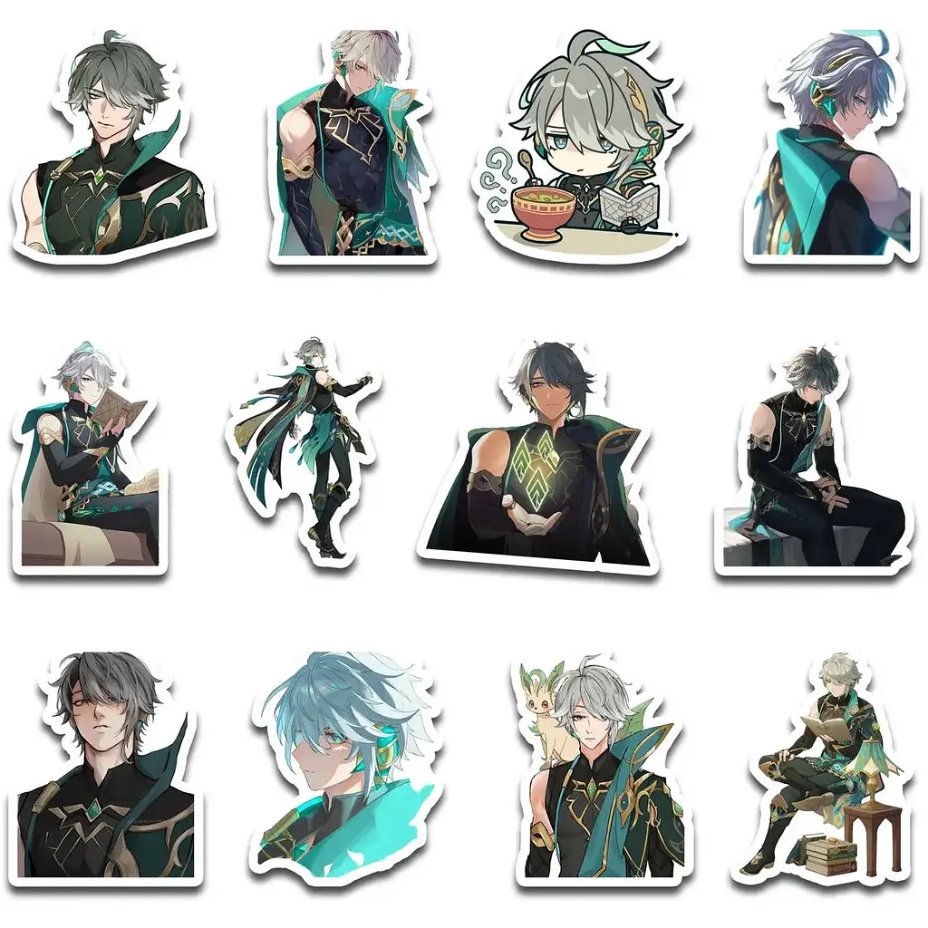 Стикерпак набор наклеек G-Toys Genshin Impact Al-Haytham 45 шт. (SP TW 01) - фото 2