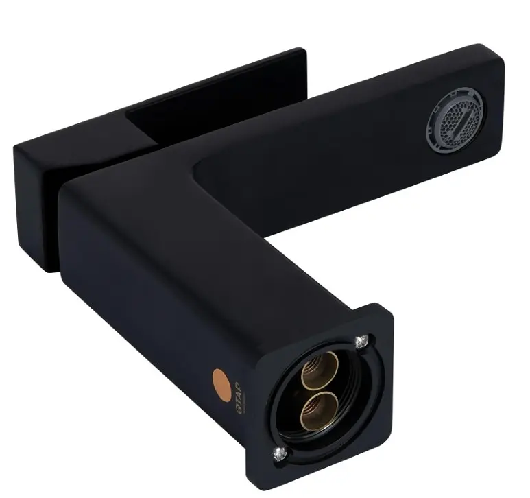 Смеситель для раковины Qtap Gemini QTGEM270BLM45674 Black Matt - фото 2