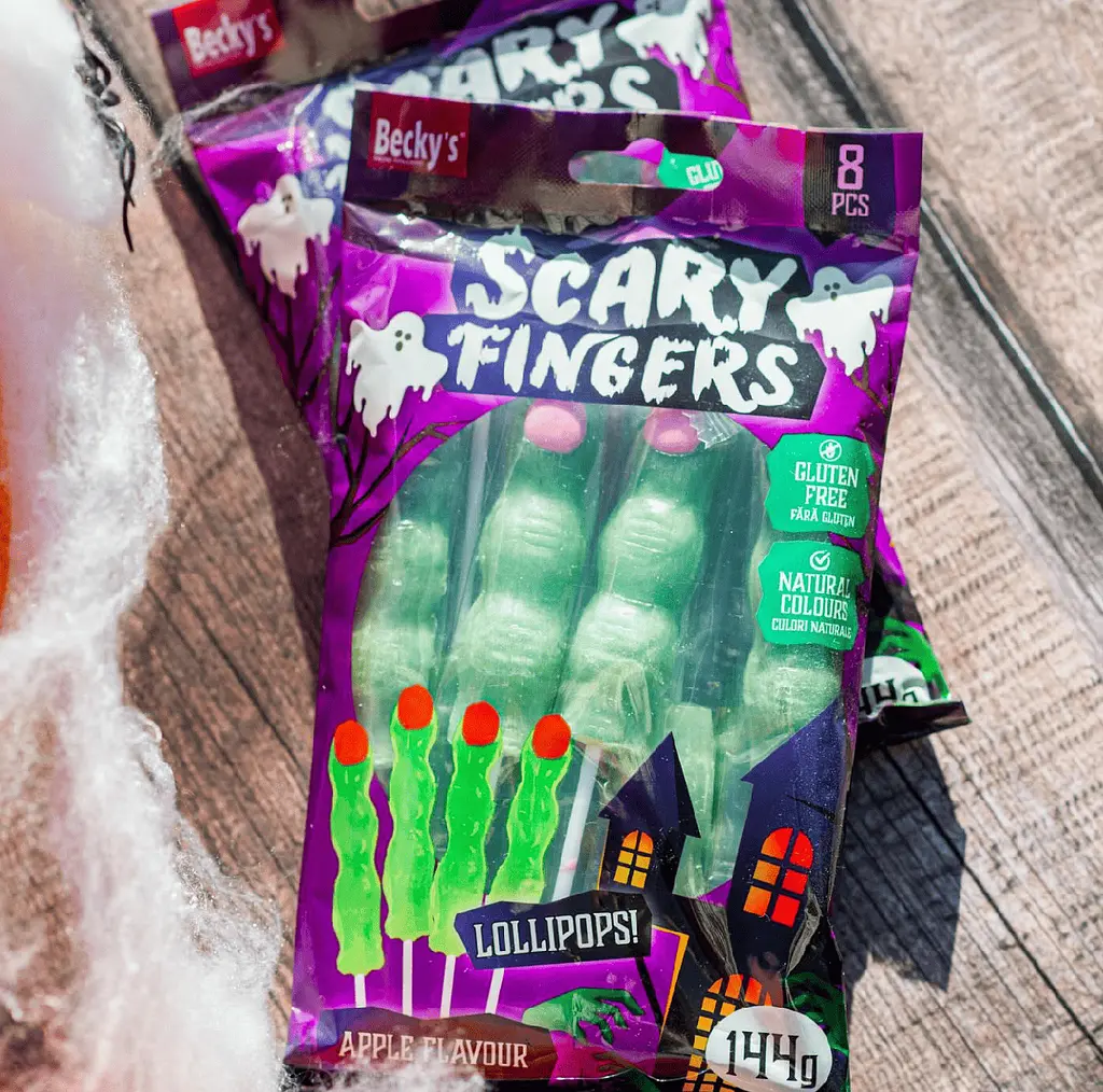 Льодяники пальці Becky's Scary Fingers Lollipops 8шт, 144г - фото 3