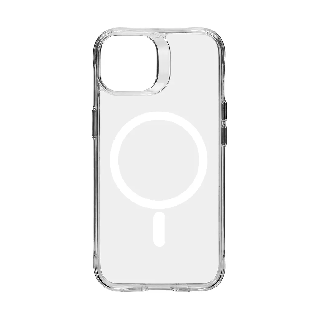 Чехол для Apple iPhone 13, Clear MagCase, прозрачный, противоударный, магнитный, панель-накладка с поддержкой MagSafe, поддержка беспроводной зарядки магсейф, защита всего корпуса, TPU+PC, ArmorStandart (ARM68050) - фото 2