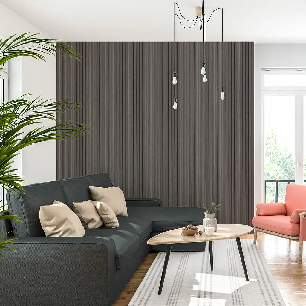 Декоративна стінова рейка Sticker Wall 160x23x3000мм (D) SW-00001537 Темно-коричнева - фото 7