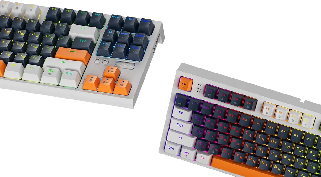 Клавіатура GamePro MK180W Red Hot-Swap RGB White - фото 3