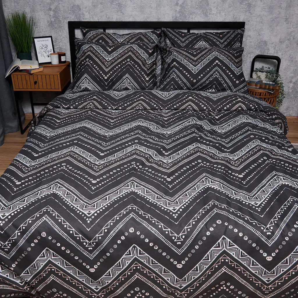 Пододеяльник Moon&Star Микросатин Premium Geometric Grace Двуспальный 175x210 см - фото 2