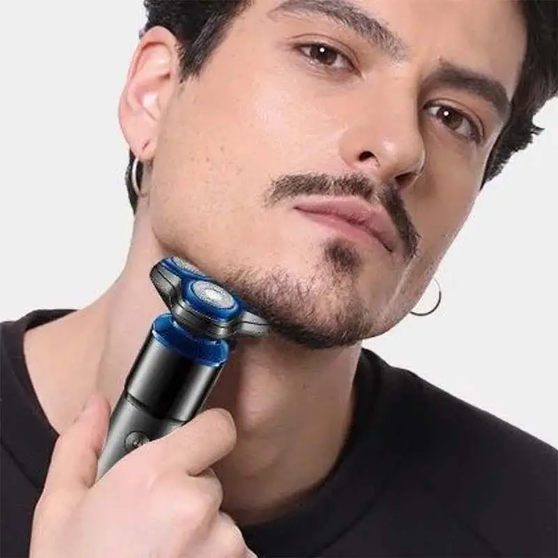Бритва акумуляторна роторна з плаваючими головками та зарядкою від USB сухе та вологе гоління VGR V-325 - фото 8