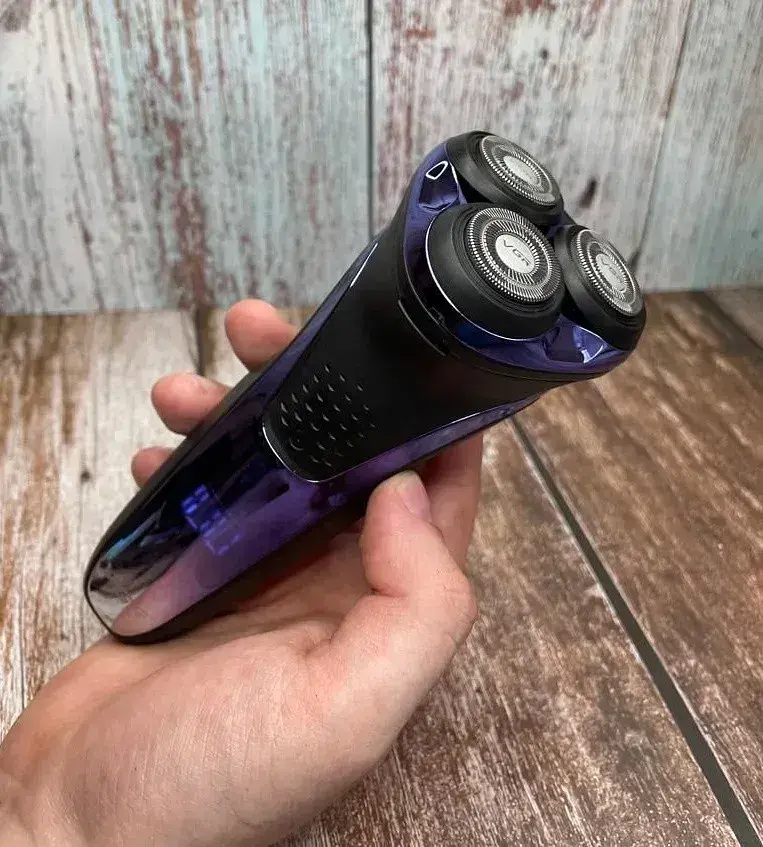 Электробритва роторная VGR V-306 (Водонепроницаемая, 3D-головки, LCD-дисплей, с триммером) - фото 2