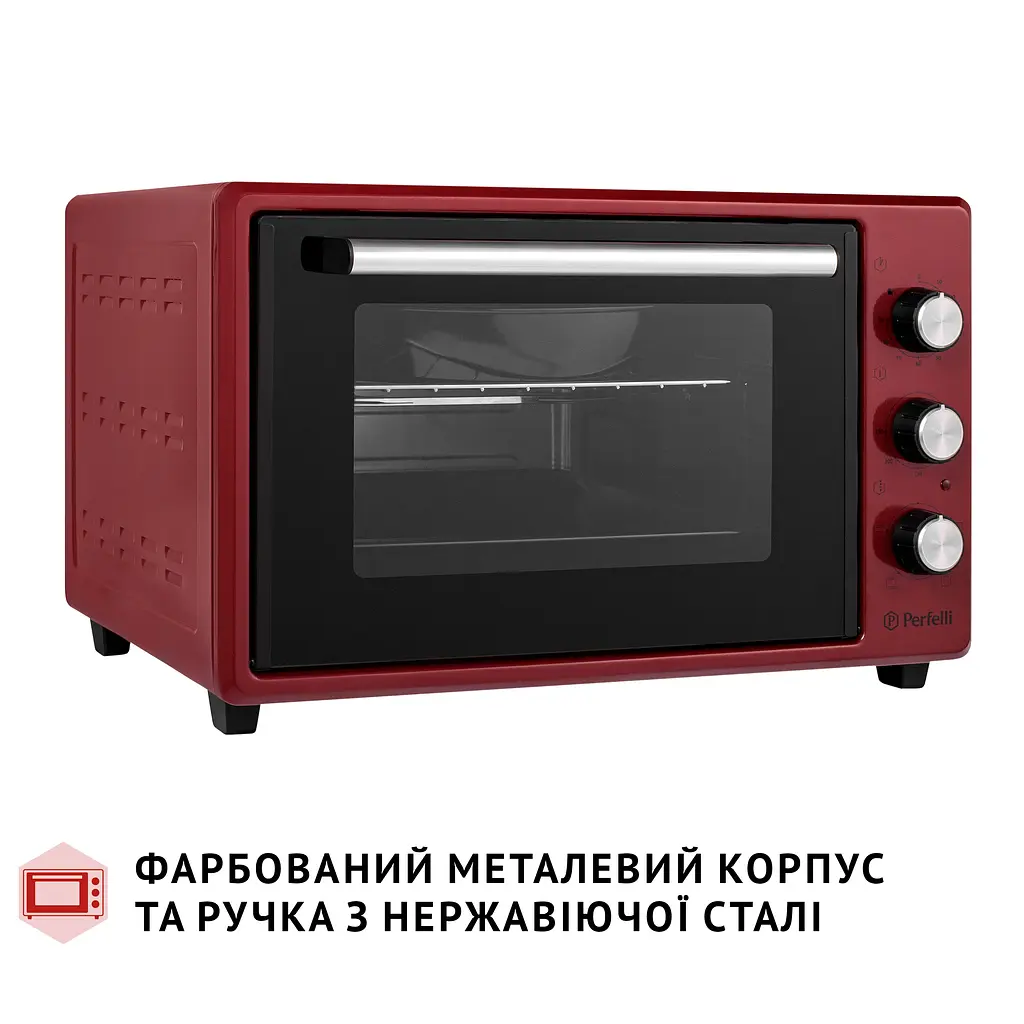 Електрична піч Perfelli MIRAGE 37 RED - фото 9