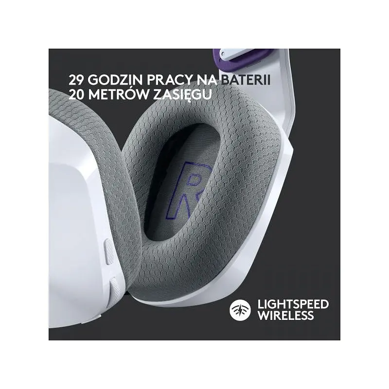 Комп'ютерна гарнітура Logitech G733 Lightspeed Wireless RGB White (981-000883) - фото 8