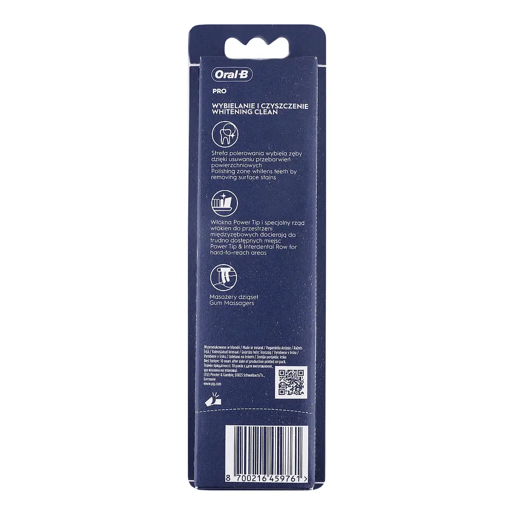 Зубна щітка Oral-B Pro 3D White Відбілювання середньої жорсткості біло-зелений 2 шт. - фото 2