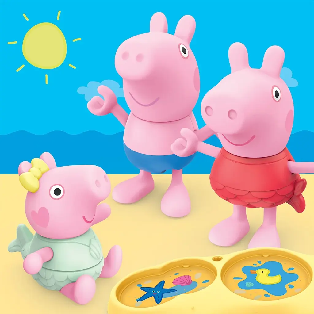 Ігровий набір Peppa Pig Figurines Три маленькі свинки на пляжі (G2833) - фото 5