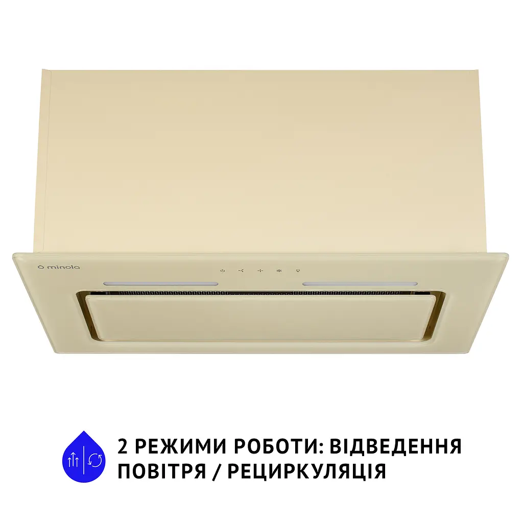 Витяжка повновбудована MINOLA HBI 6873 IV GLASS 1200 LED Line - фото 2