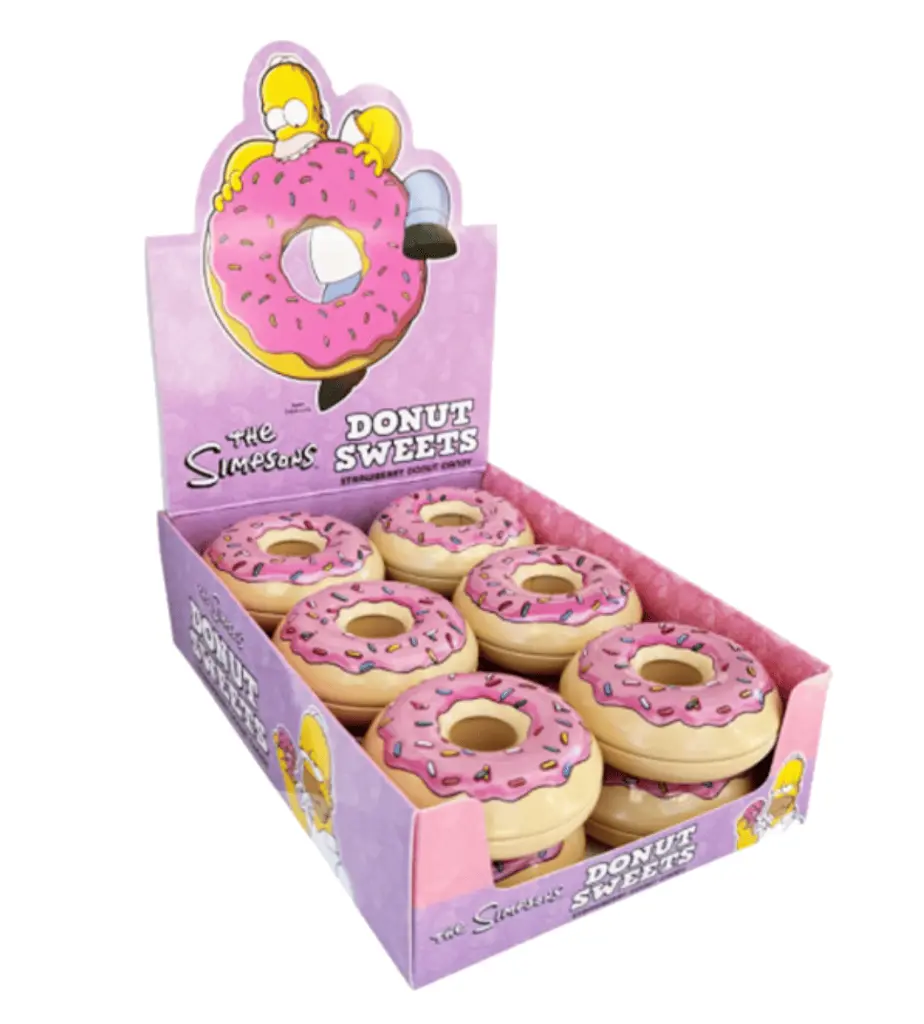 Цукерки The Simpsons Donut Sweets Strawberry Candy 42г - фото 6