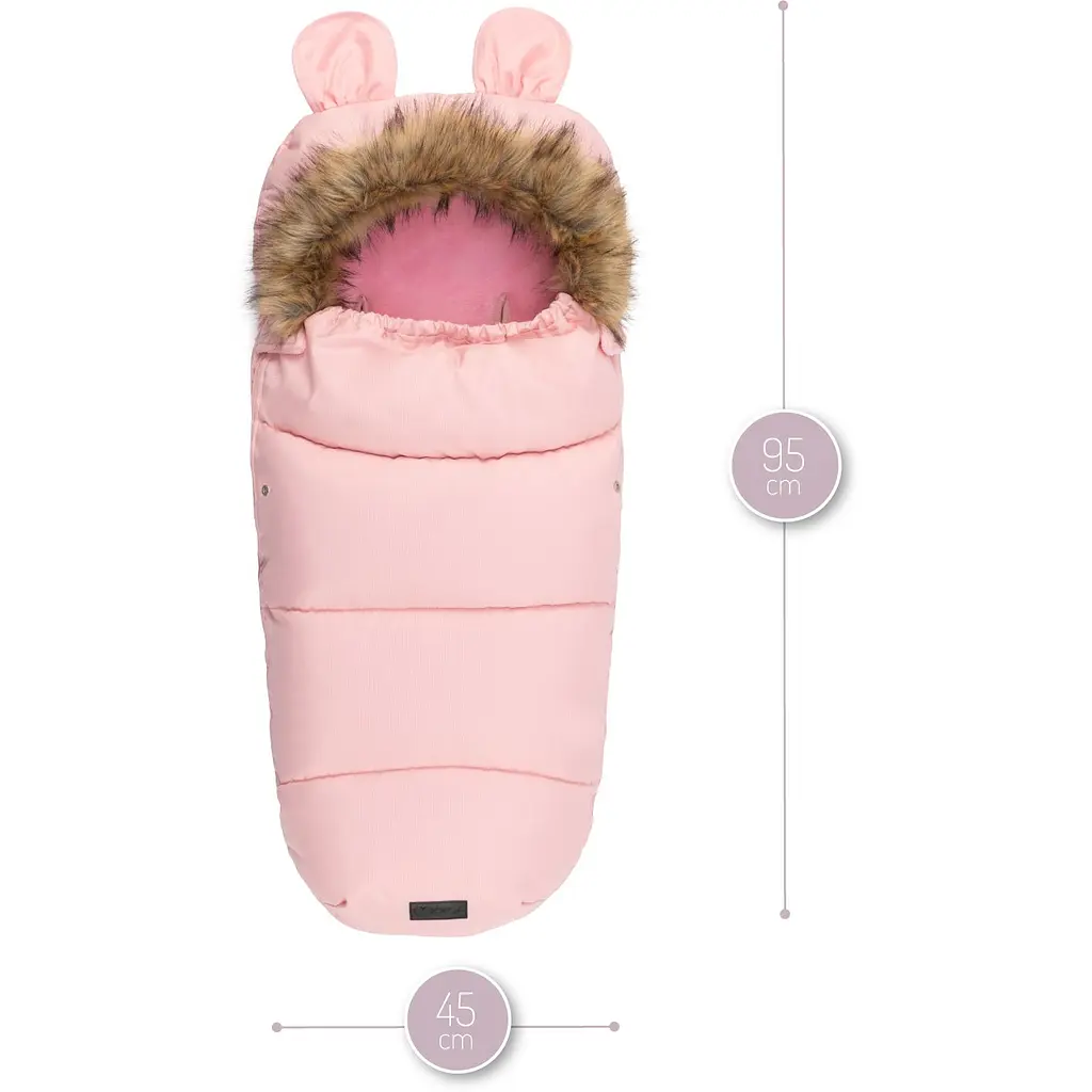Зимовий конверт MoMi Sleeping bag pink рожевий - фото 2
