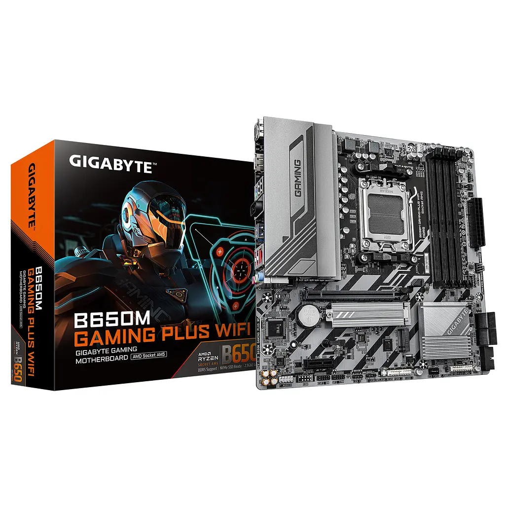 Материнская плата B650M GAMING PLUS WF sAM5 B650 4xDDR5 M.2 HDMI DP Wi-Fi BT mATX Gigabyte teh0018957 - фото 5