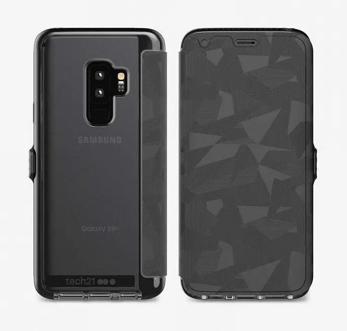 Протиударний чохол-книжка з відділенням для кредитних карток Tech21 Evo Wallet для Samsung S9 Plus Black
