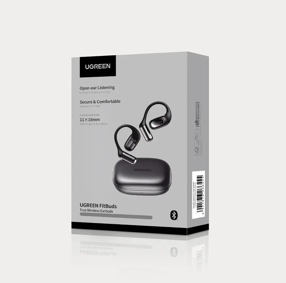 Бездротові навушники TWS UGREEN WS213 FitBuds, IPX5, Чорний - фото 2