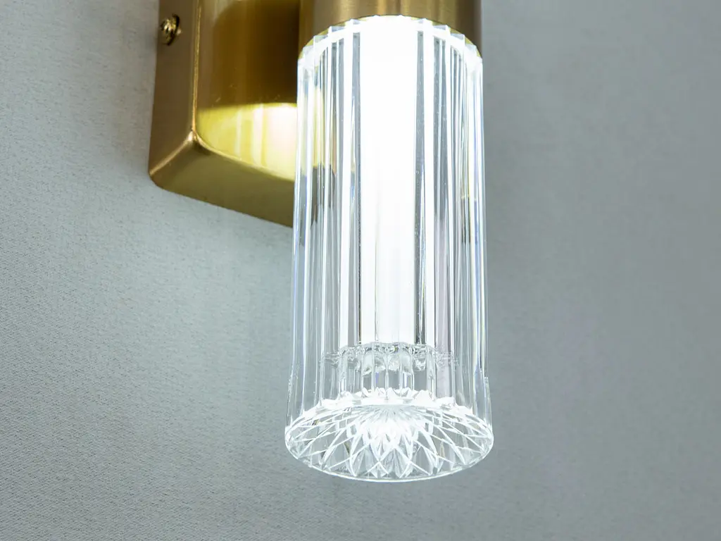 Бра настенное LED Diasha 9151-A GD 6W 330 лм 220V золотой акрил - фото 5