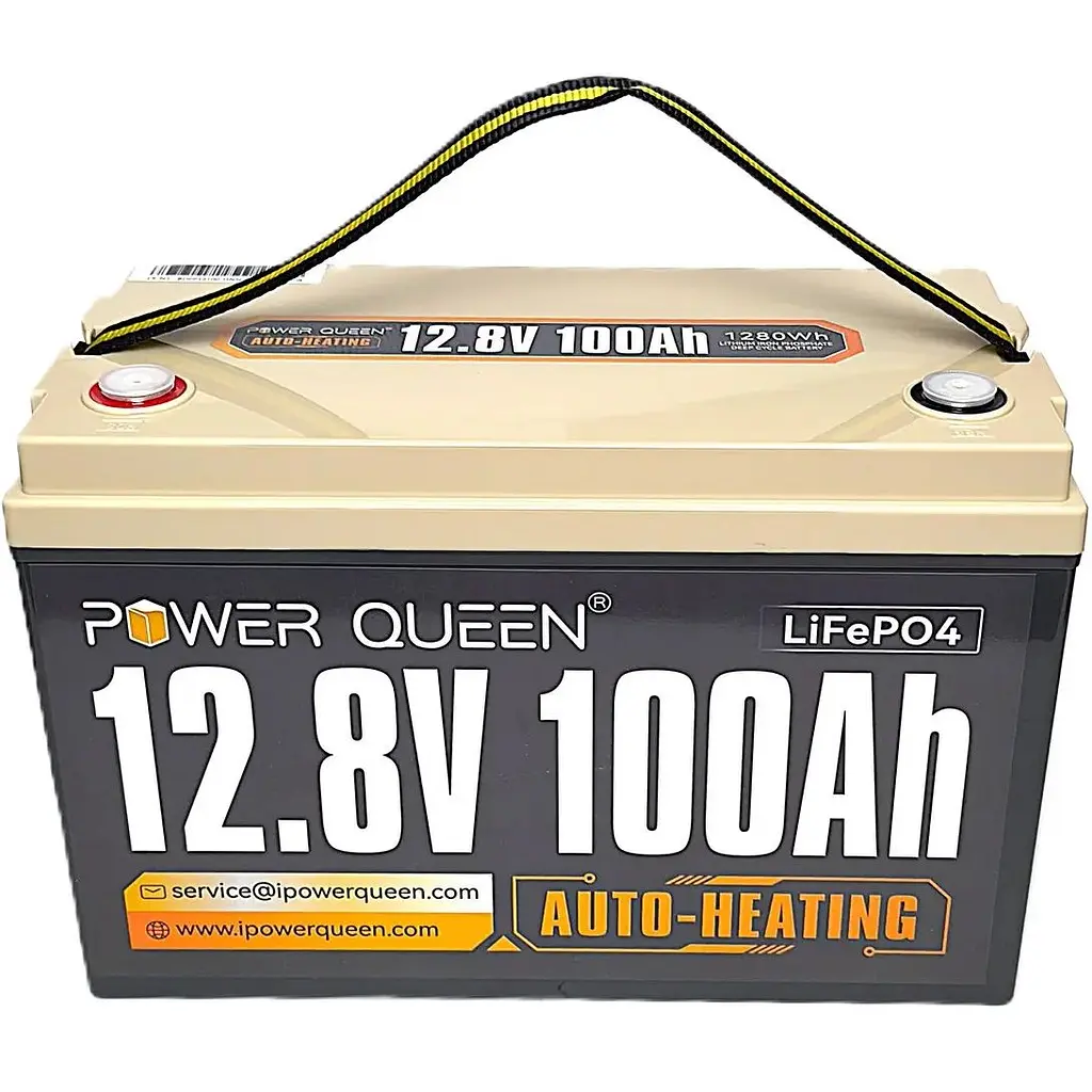 Аккумуляторная батарея Power Queen LiFePO4 12.8V 100Ah 1280Wh с BMS 100A, ресурс 4000 циклов, IP65 для автономных систем - фото 2