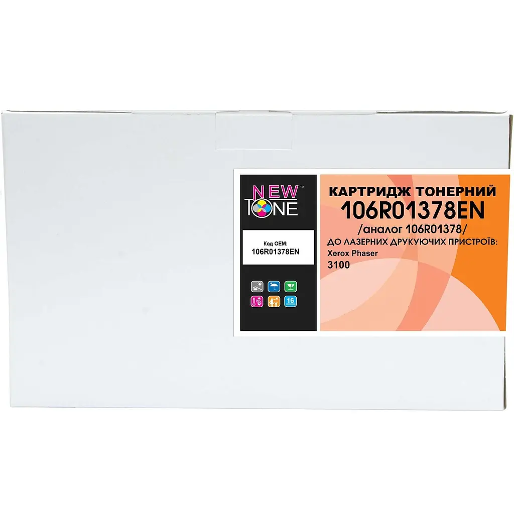 Картридж тон. NEWTONE для Xerox Phaser 3100 аналог 106R01378 Black ( 3000 ст.) (106R01378EN) смарт-карта в комплекті - фото 2