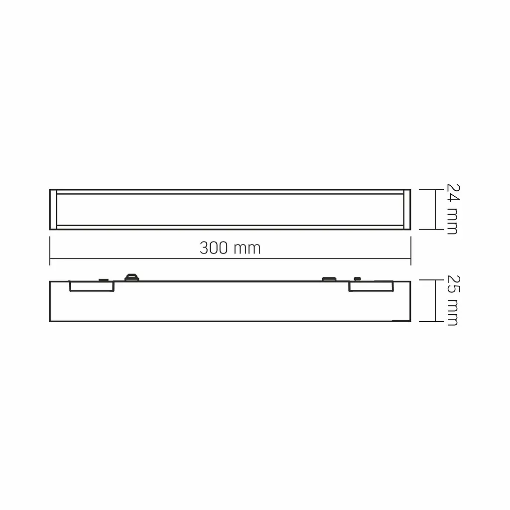 Світильник МАГНІТНИЙ трековий VIDEX LD430B 10.5W 30cm 4000K 48V Black VIDEX (28027-000) - фото 10