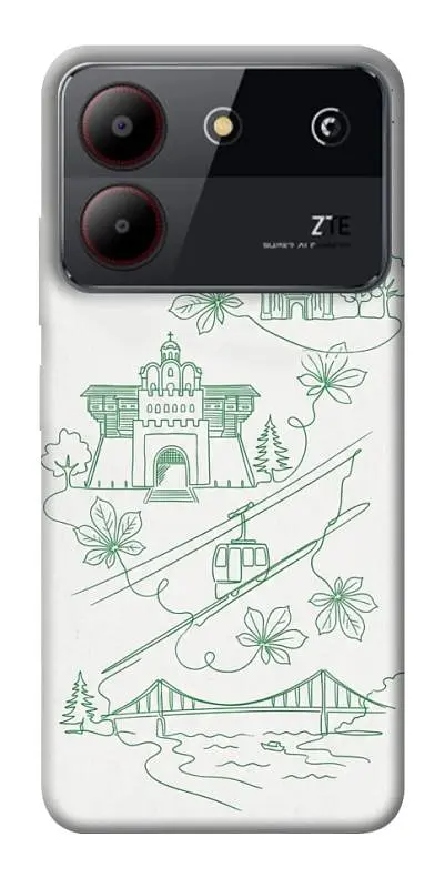 TPU чохол Demsky Heart of Kyiv для ZTE Blade A54 4G