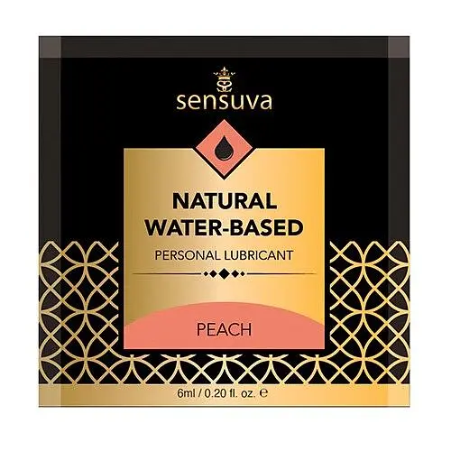 Пробник лубриканту Sensuva Natural Water-Based Peach, 6 мл