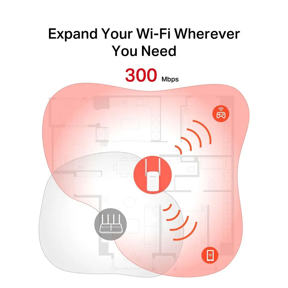 Ретранслятор Wi-Fi сигналу Mercusys ME12 [151391] - фото 4
