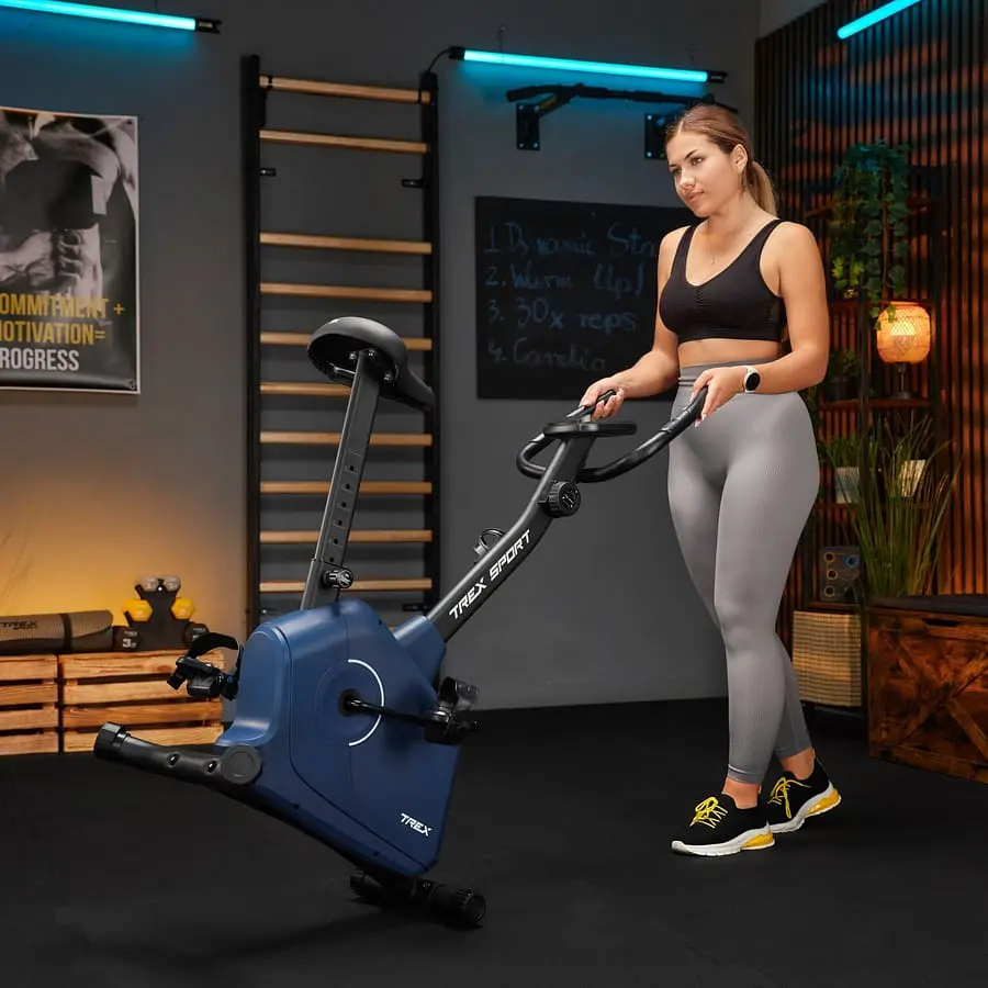 Велотренажер Trex Sport TX-380MB Rigon магнітний темно-синій - фото 9