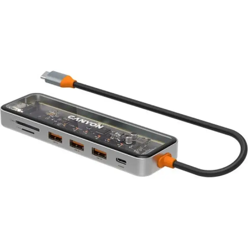 Порт-реплікатор Canyon Docking Station DS-13 4k 7-in-1 USB-C (CNS-TDS13) - фото 4