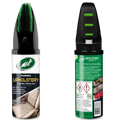 Пінна суха хімчистка оббивки зі щіткою Turtle Wax Power Out Upholstery Cleaner Odor-X 400 мл (GL 52893 18706) - фото 7