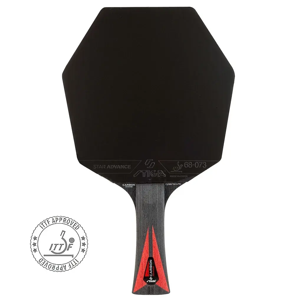 Ракетка для настільного тенісу Stiga Carbon Advance Cybershape FL (1215-1101-35) (932356) - фото 2