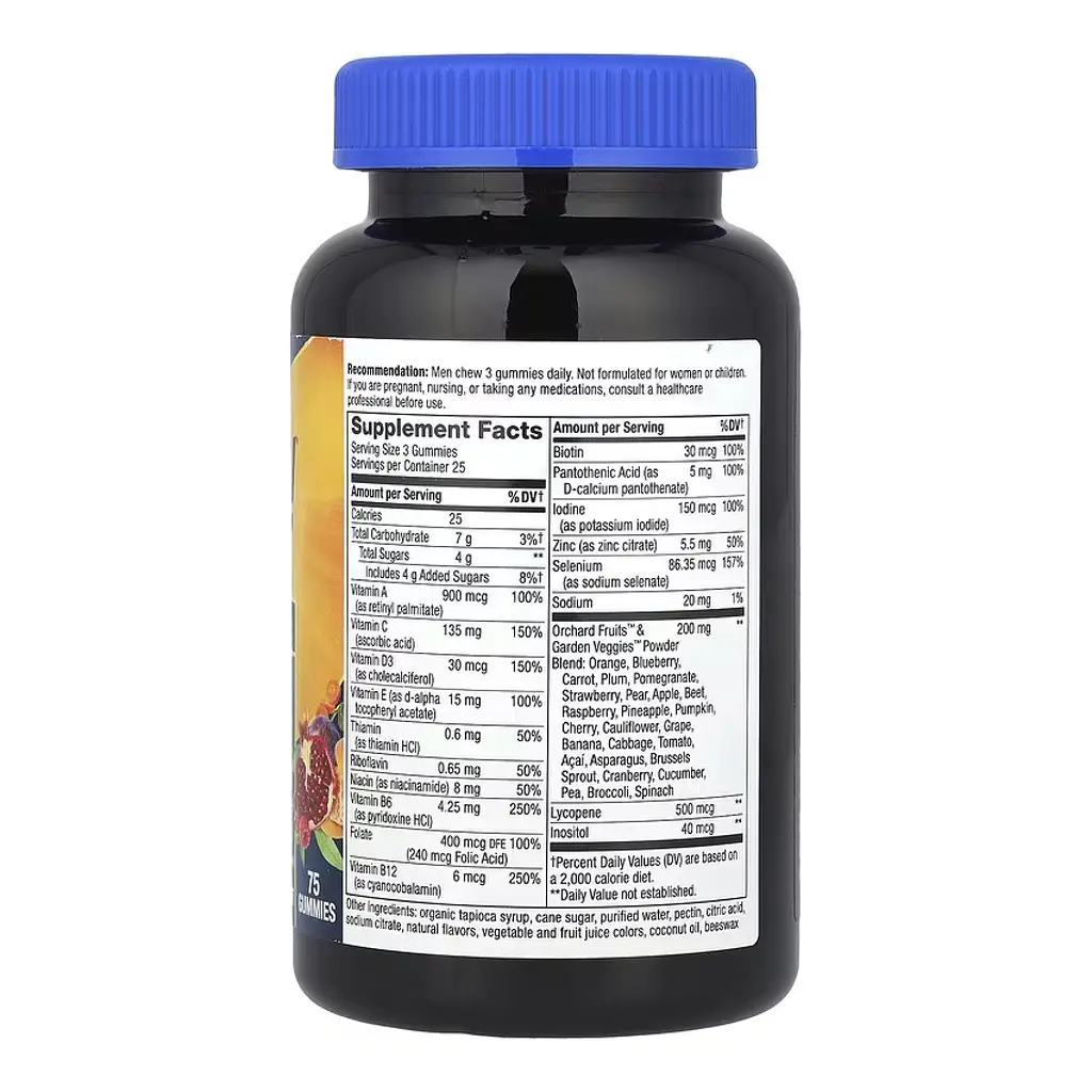 Мультивітаміни для чоловіків, Men's Premium Gummy Multivitamin - 75 gummies - фото 2