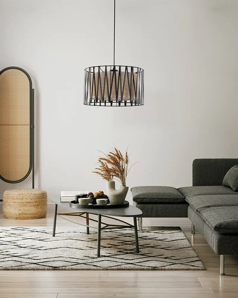 Підвісний світильник, люстра TK Lighting 4562 Harmony E27 1x15W IP20 коричневий - фото 2