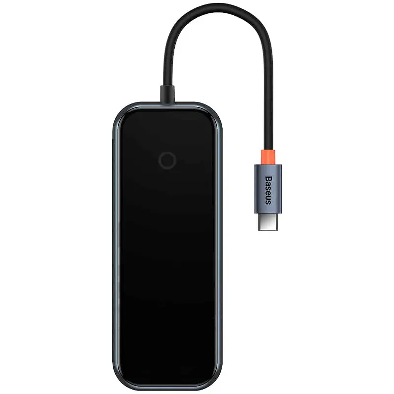 Перехідник Baseus Hub AcmeJoy 4-Port Type-C (USB3.0*3+Type-C PDData*1) (WKJZ) Dark Gray - фото 2