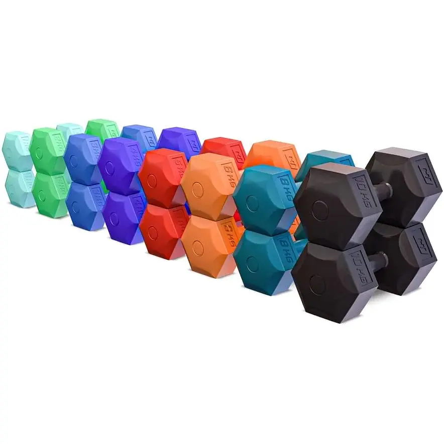 Гантелі для фітнесу композитні Hop-Sport HS-C080DS 2х8кг блакитний - фото 6