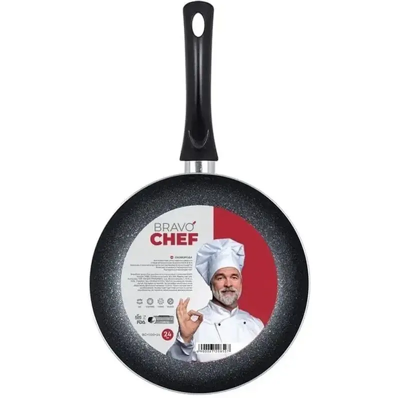 Сковорода Bravo Chef BC-1100-24 24 см (BC-1100-24) - фото 3