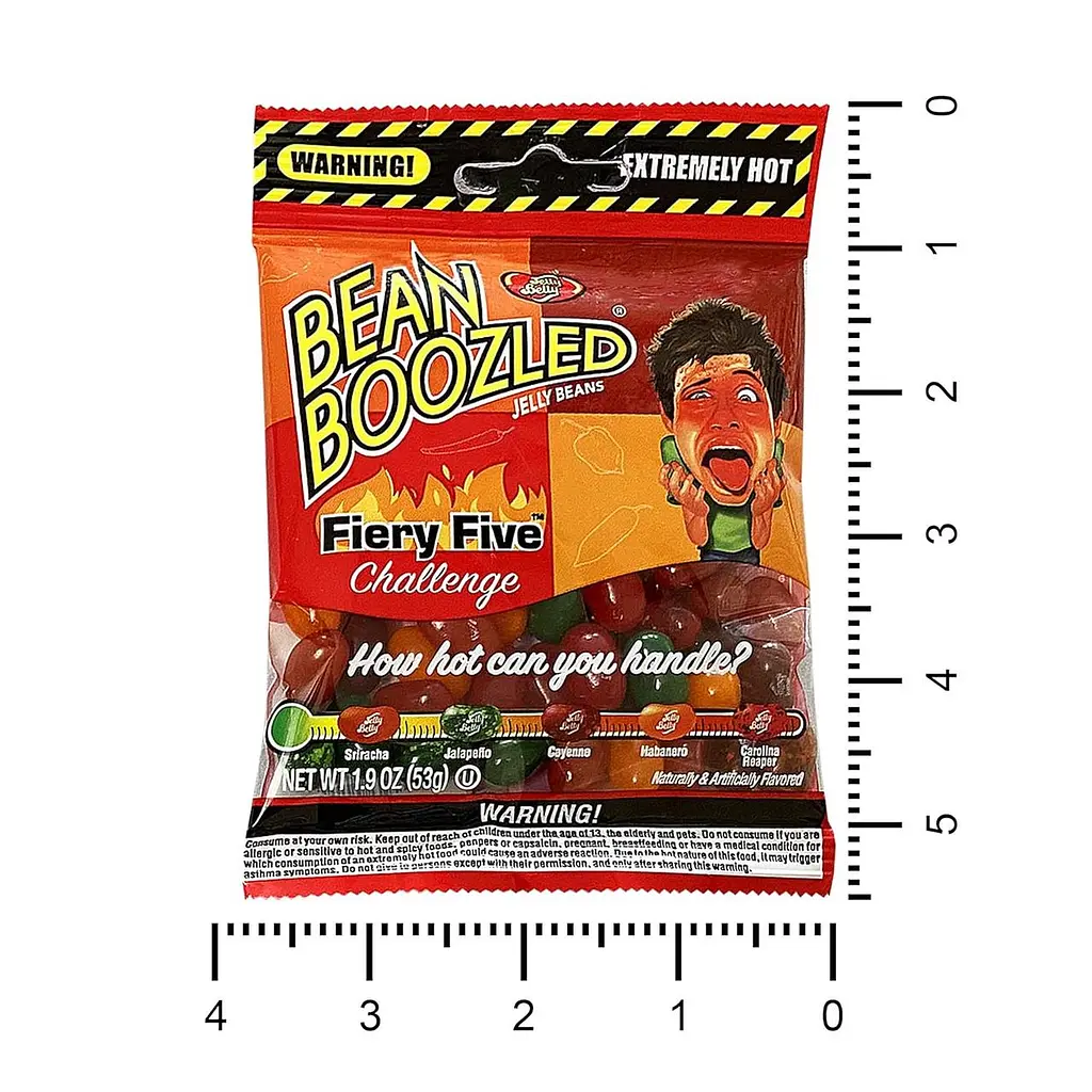 Екстремально гострі цукерки Jelly Belly Bean Boozled Flaming Five Challenge 53г - фото 9