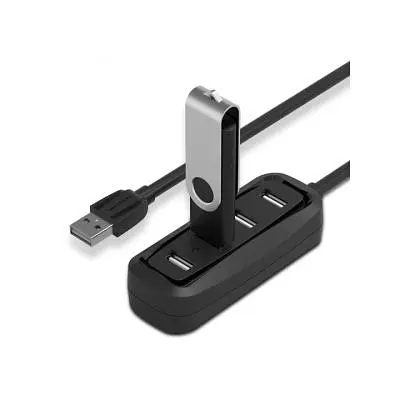 Концентратор Vention USB 2.0 to 4xUSB 2.0 0.15m black (VAS-J43-B015) - фото 3