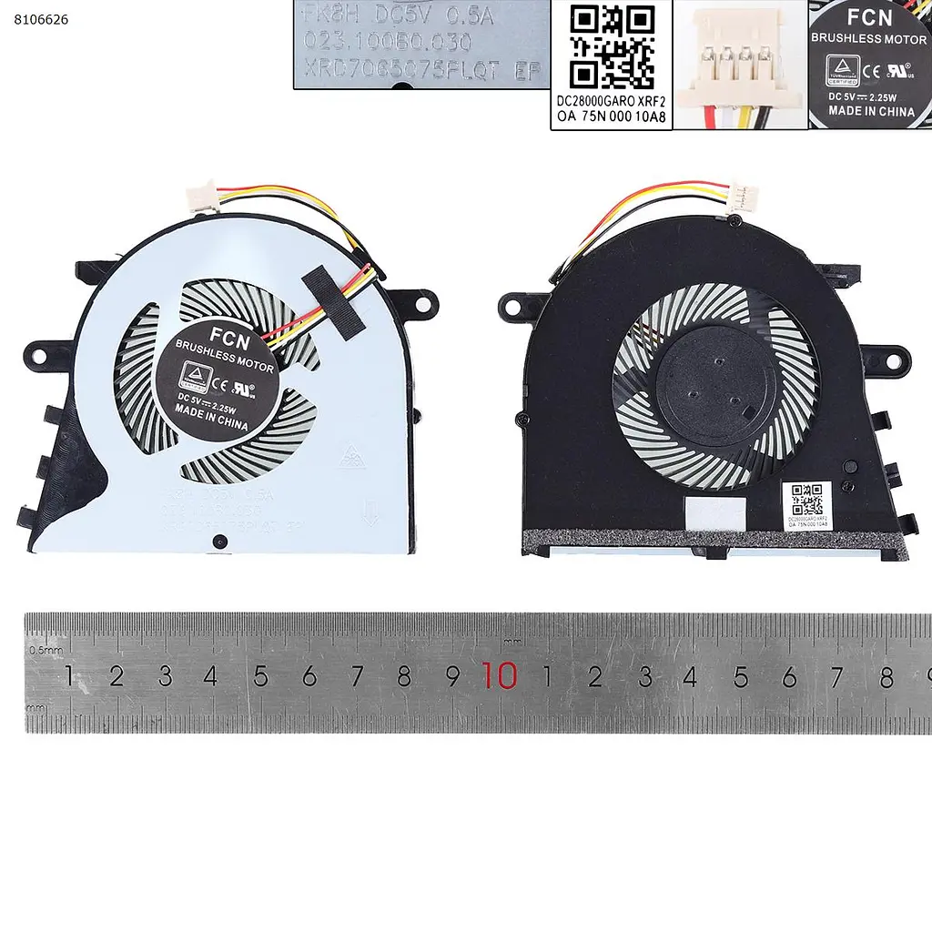 Вентилятор для Lenovo V130-15IGM V130-15IKB V330-15IKB V330-15ISK, (5F10R28076, FL1R DFS531005PL0T, EG50060S1-C350-S9A, Аналог) - фото 2
