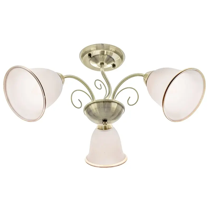 Люстра потолочная Brille классическая в зал E27 60W BZ (LK-575C/3) - фото 5